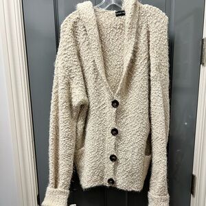 Cozy Cream Sweater with Button Detail